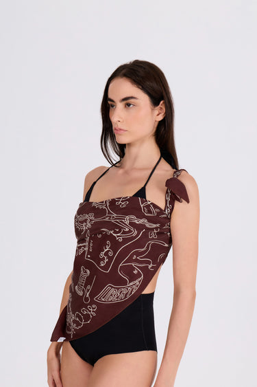 TENDER CHAOS SCARF - BITTER