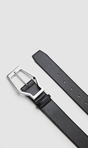 prev - Leather Belt - KAREL BELT MAXI - BLACK