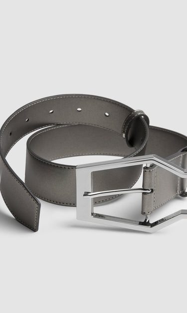 prev - Leather Belt - KAREL BELT MAXI - CHROME