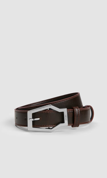 prev - Leather Belt - KAREL BELT MIDI - SIENNA