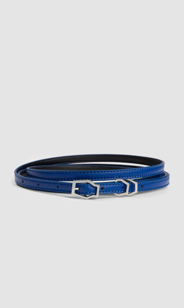 prev - Leather Belt - KAREL BELT MINI - ELECTRIC