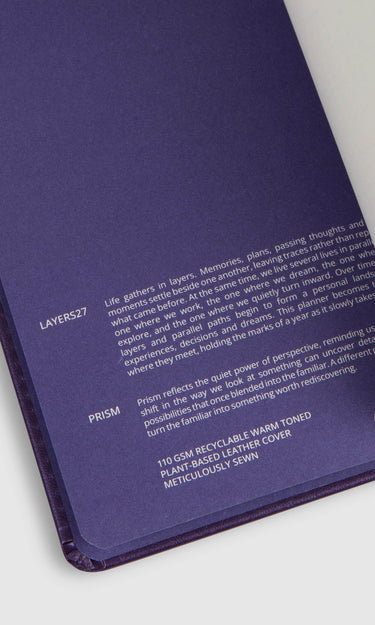2027 WEEKLY VERTICAL A6 PLANNER - PRISM