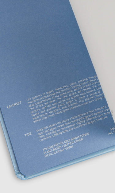 2027 WEEKLY VERTICAL A6 PLANNER - TIDE