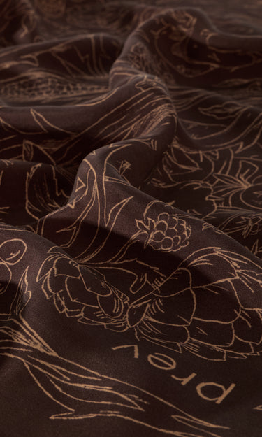 FORBIDDEN HARVEST SCARF - TOFFEE
