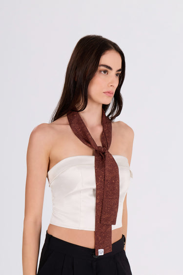 FORBIDDEN HARVEST TINY SCARF - TOFFEE