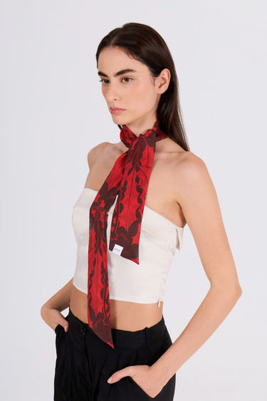 REVOLT JUNGLE TINY SCARF - LAVA