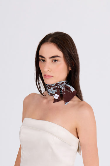 REVOLT JUNGLE TINY SCARF - MINT CHOCO