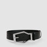 prev - Leather Belt - KAREL BELT MAXI - BLACK