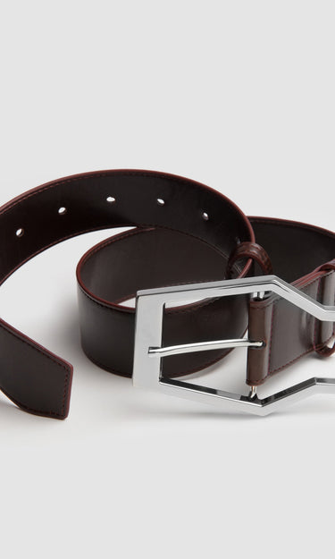 prev - Leather Belt - KAREL BELT MAXI - SIENNA