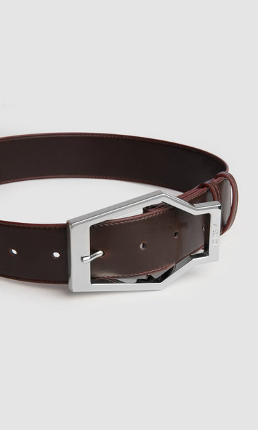 prev - Leather Belt - KAREL BELT MAXI - SIENNA