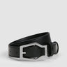 prev - Leather Belt - KAREL BELT MIDI - BLACK
