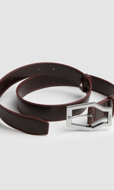 prev - Leather Belt - KAREL BELT MIDI - SIENNA