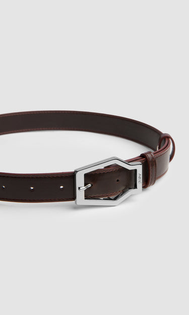 prev - Leather Belt - KAREL BELT MIDI - SIENNA