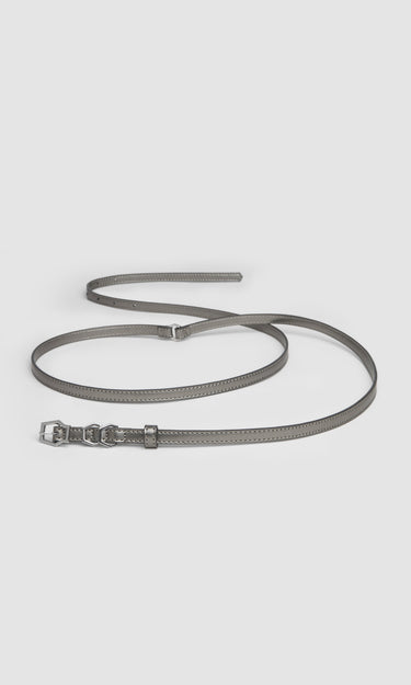 prev - Leather Belt - KAREL BELT MINI - CHROME