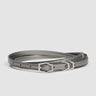 prev - Leather Belt - KAREL BELT MINI - CHROME