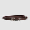 prev - Leather Belt - KAREL BELT MINI - SIENNA