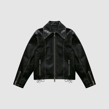 prev - Leather Jacket - ROBIN - BLACK