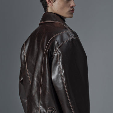 prev - Leather Jacket - ROBIN - SIENNA