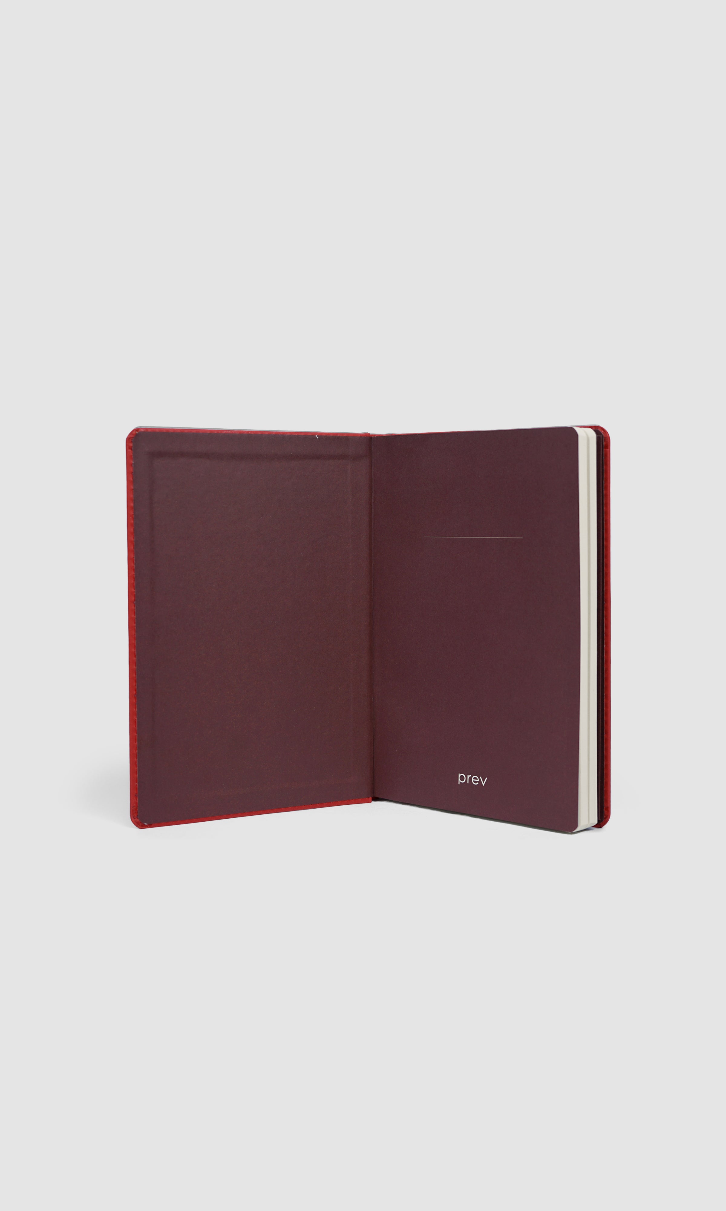 Refy Notebook Revival: Plant-Based Vegan Leather Red Designer Notebook – prev